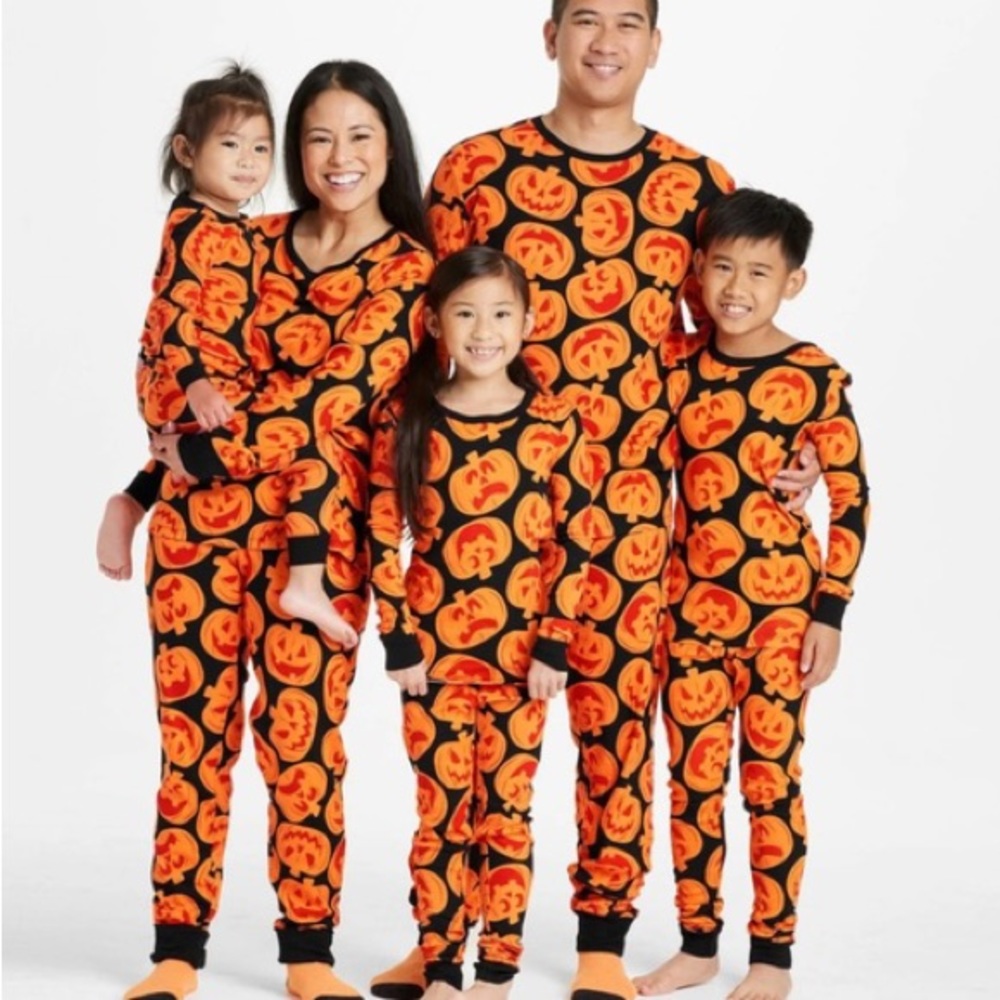 NWT Hyde And Eek Boutique Halloween Orange 2 Piece Pajama Set Size 4X